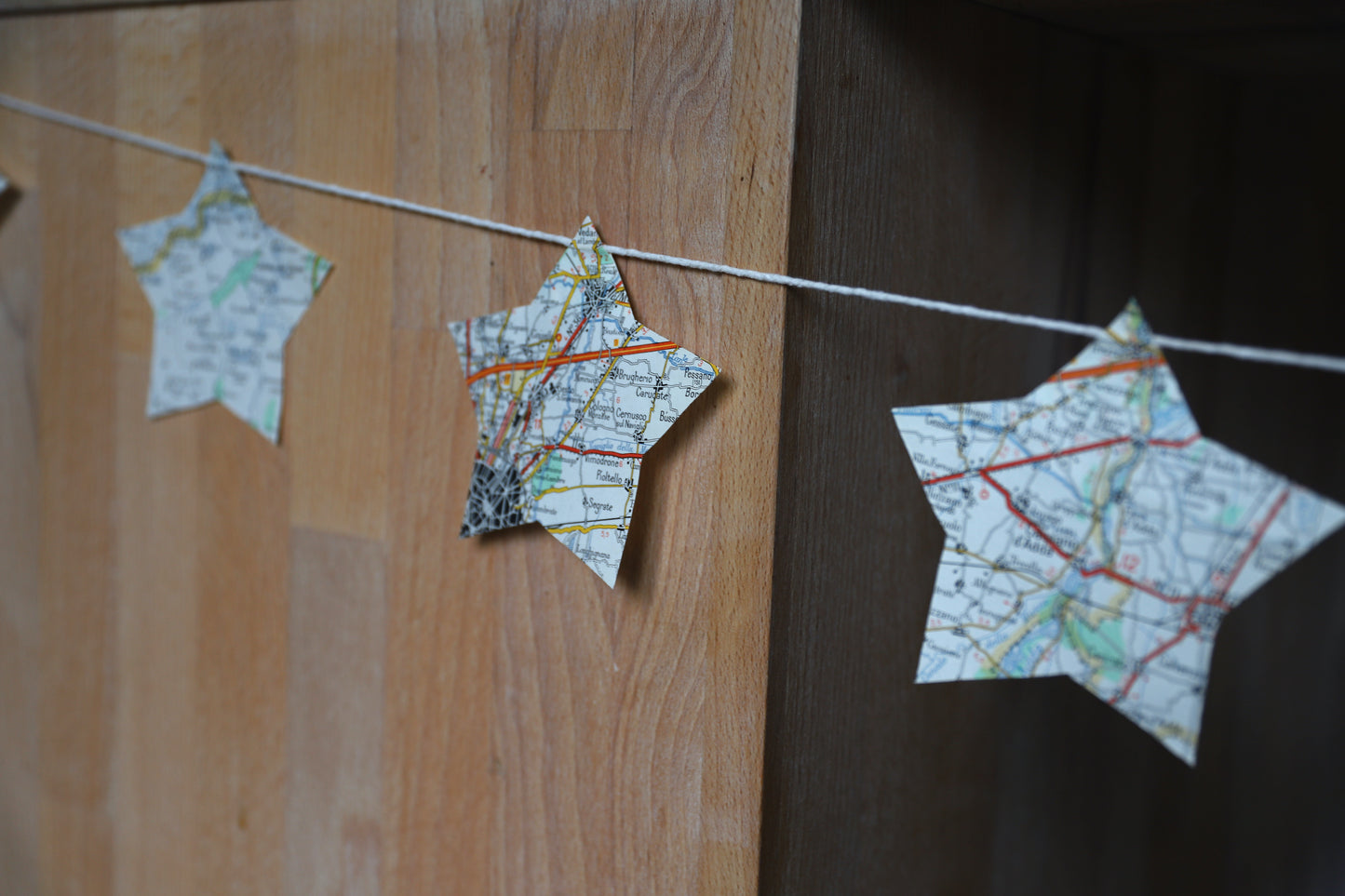 Guirlandes grandes étoiles « carte routière »