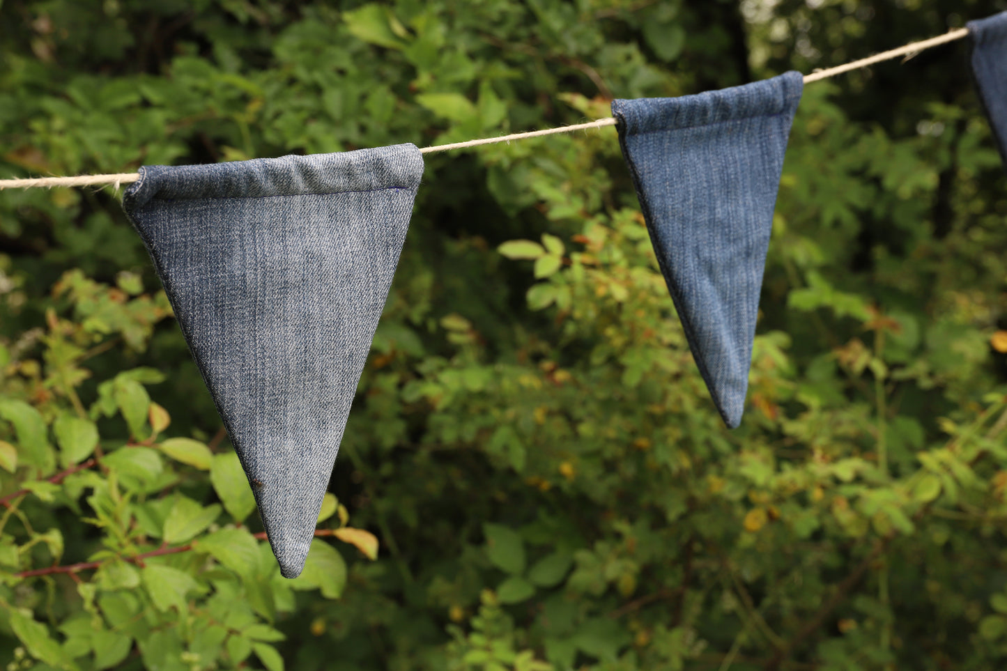 Guirlande de fanions en jeans