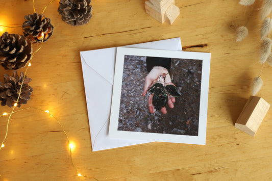 Carte postale "Feuille de glace"